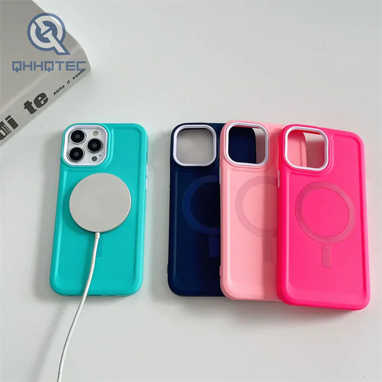 2 in 1 magnetic phone case for iphone 15