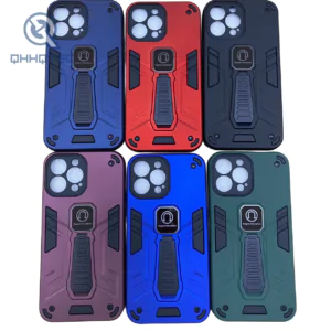 3 in 1 cool style men phone case with invisible bracket