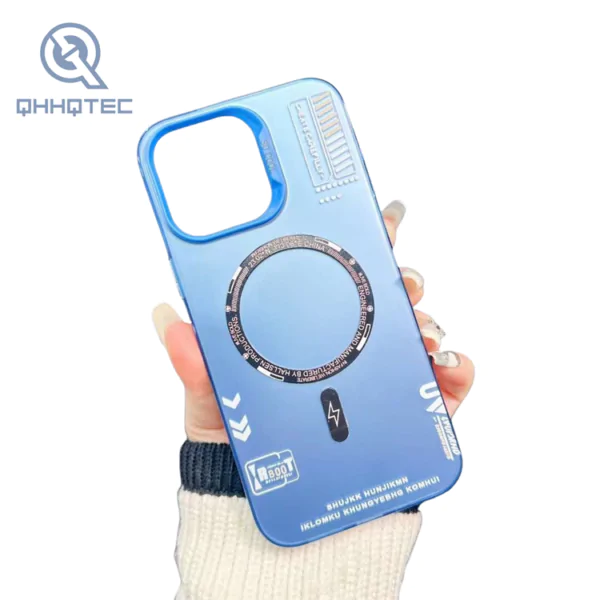 color printing magnetic charging iphone pretty hard cases