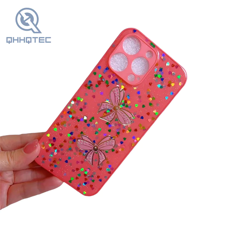 butterfly knot colorful fragment phone cases for iphone