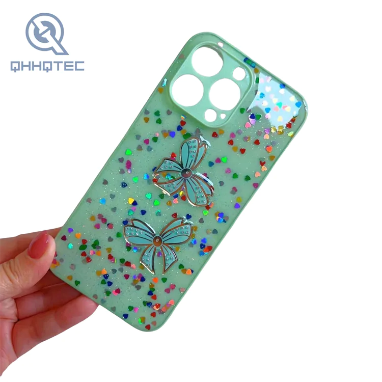butterfly knot colorful fragment phone cases for iphone