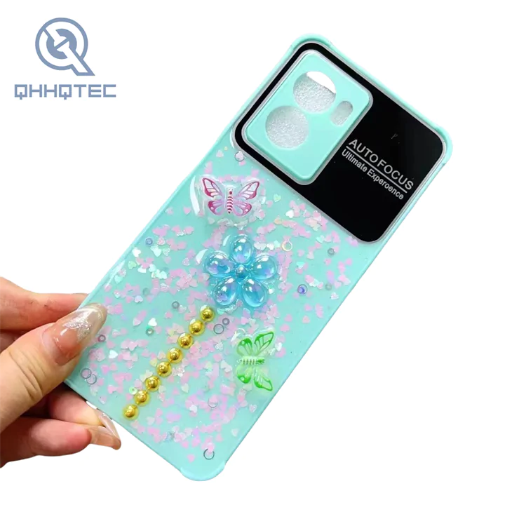butterfly flower glitter phone cases for samsung galaxy s9
