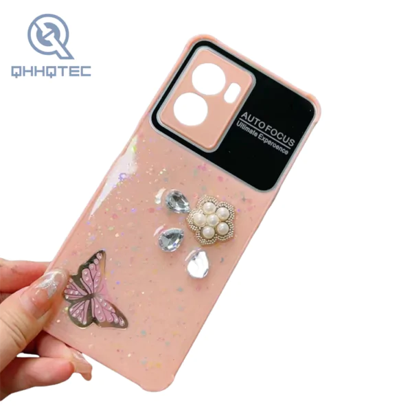 butterfly diamond pearl glitter phone cases for samsung