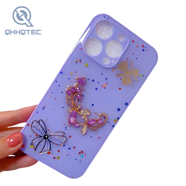 two butterfly knot diamond blossom phone cases for iphone