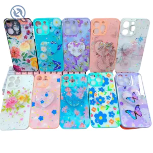 wildflower butterfly women phone cases with bracket