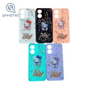 hello kitty glitter decoration phone cases for samsung