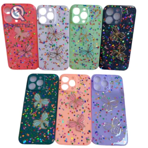 two bow tie dripping sequin case for iphone series