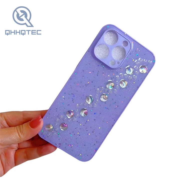 sequin milky way dripping case for iphone