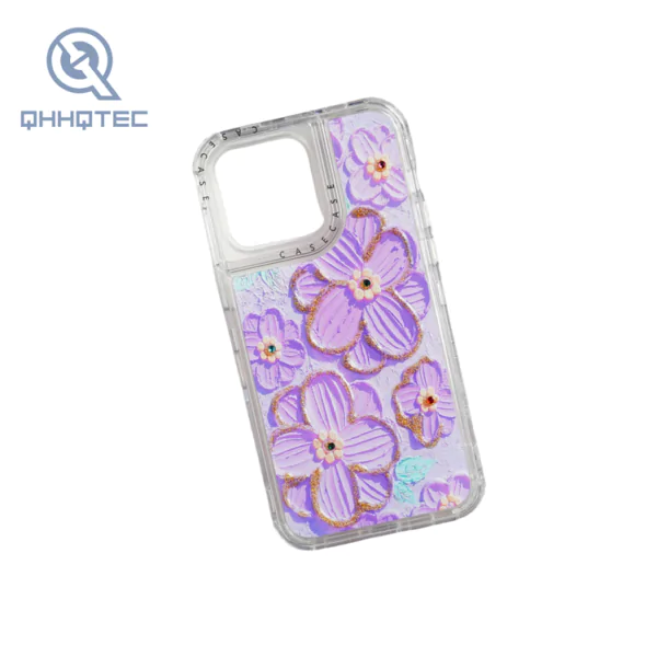 3 in 1 partial painting spring theme epoxy case