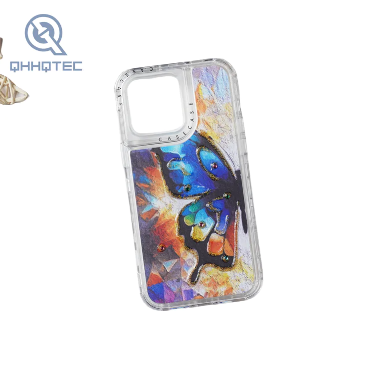 stereoscopic vision butterfly theme painting dripping cases