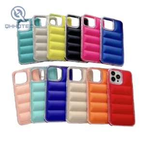hot sale 3 in 1 downjacket cell phone case for iphone 16