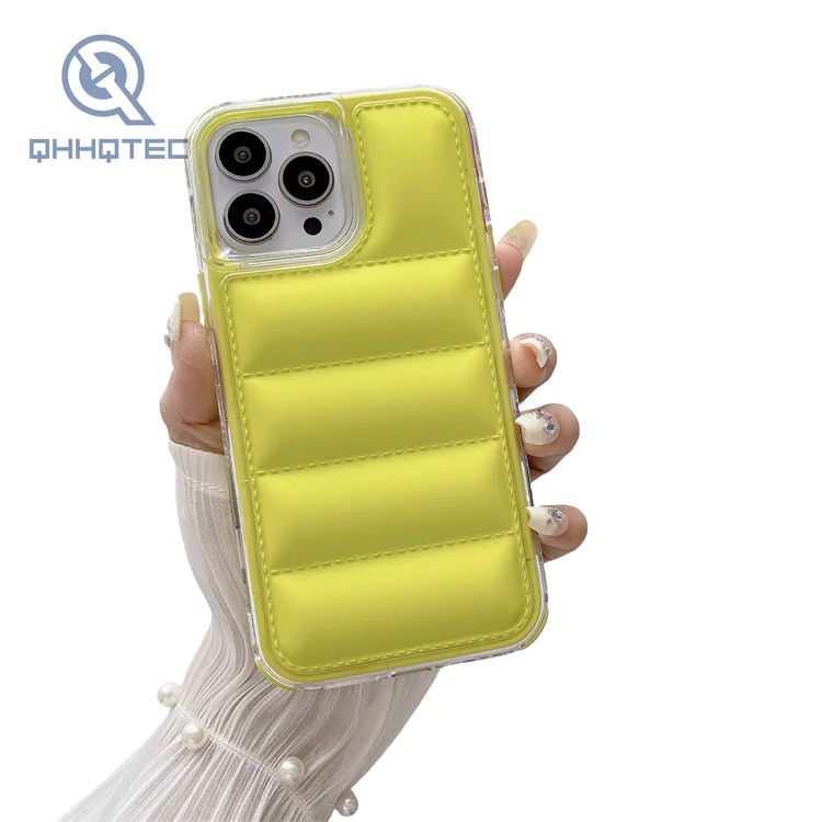 hot sale 3 in 1 downjacket cell phone case for iphone 16