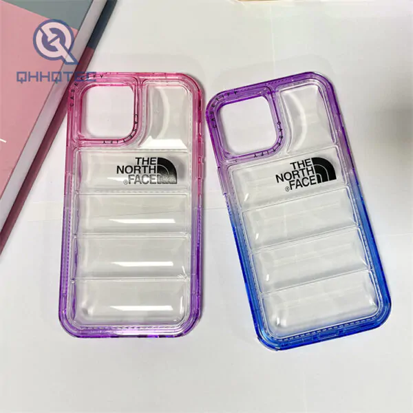 3 in 1 transparent down jacket iphone 14 pro max phone cases