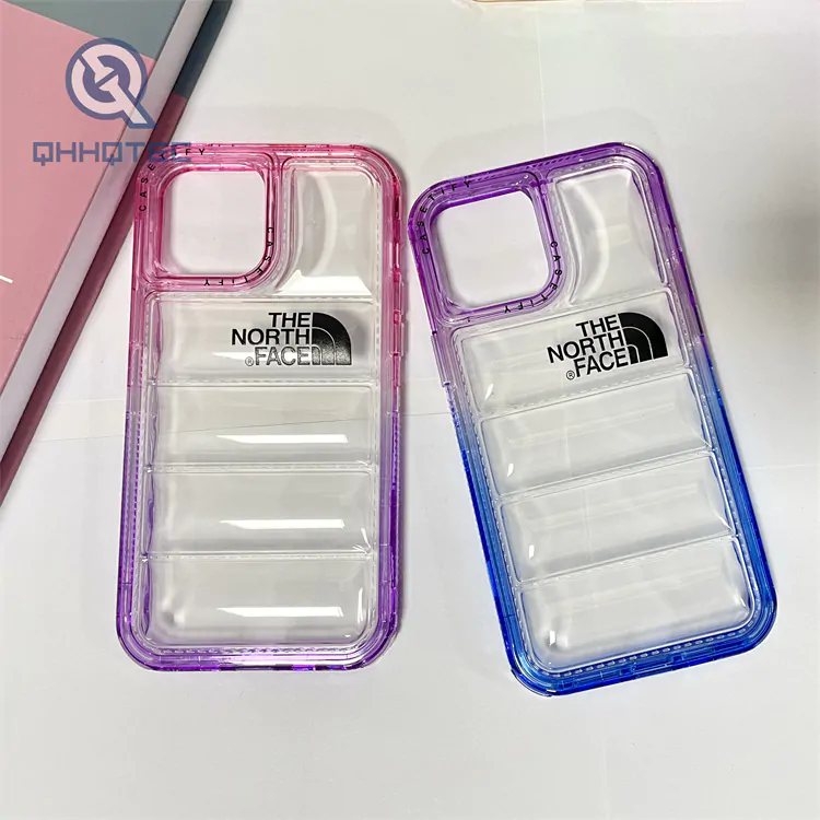 3 in 1 transparent down jacket iphone 14 pro max phone cases