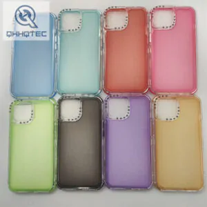 color frosted phone case for iphone 12