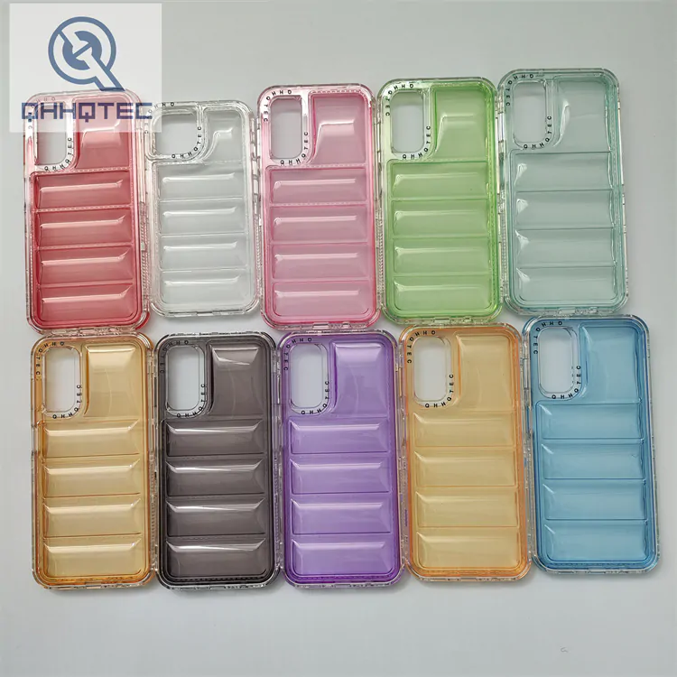 three in one down jacket texture phone case for iphone 15 pro