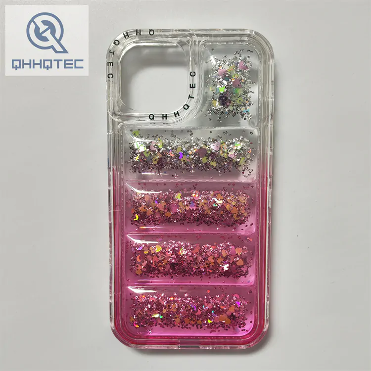 drip glue gradient color phone case for iphone 14