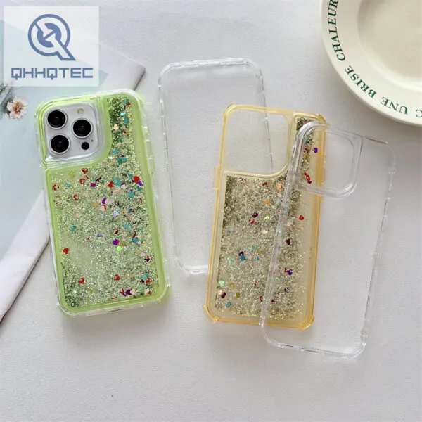 three in one adhesive colored phone case