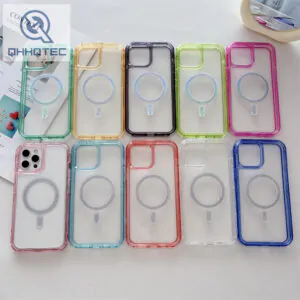 three in one color border phone case