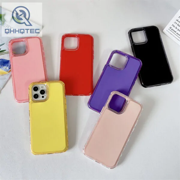 pure color 3 in 1 phone cases for iphone