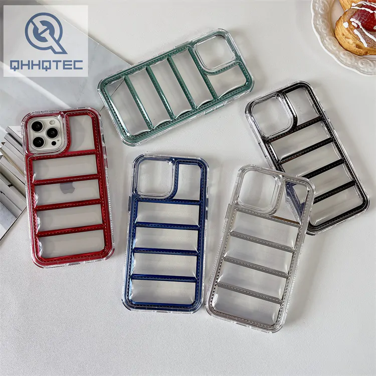 down jacket transparent 3 in 1 case for iphone