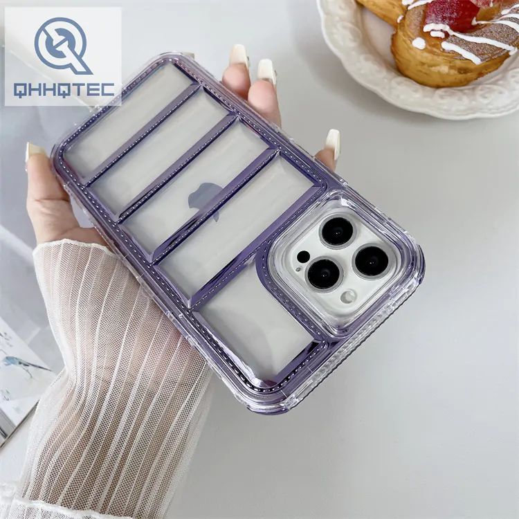 down jacket transparent 3 in 1 case for iphone