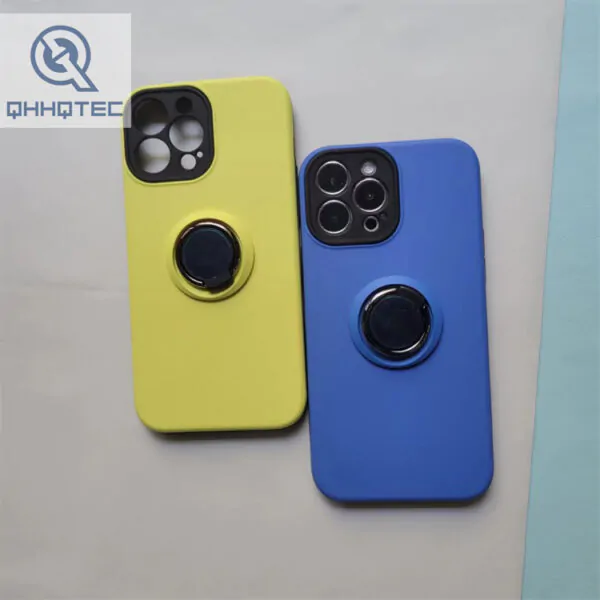 tpu+pc pure color phone case with bracket