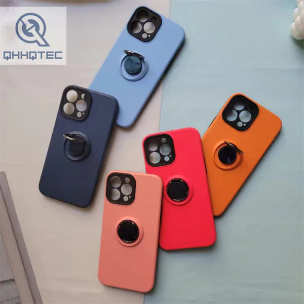 tpu+pc pure color phone case with bracket