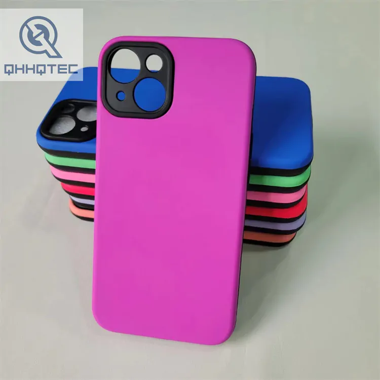 oil injection pure color smooth phone case