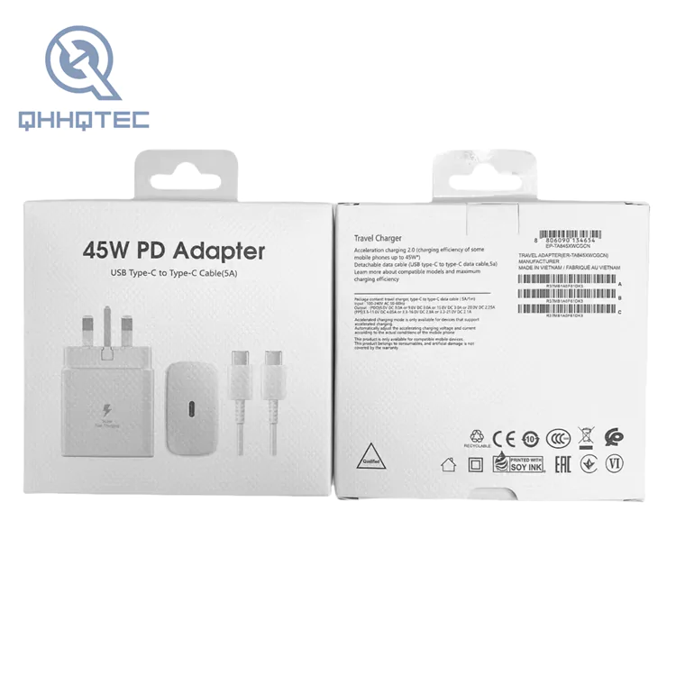 note 20,45w british standard charger