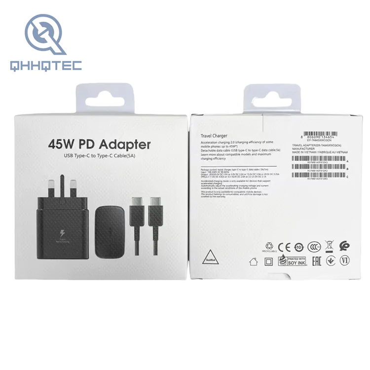 note 20,45w british standard charger