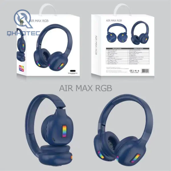 air max rgb headset wireless bluetooth earphones