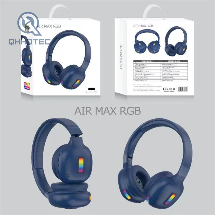 air max rgb headset wireless bluetooth earphones