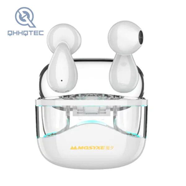 transparent design bluetooth earphones