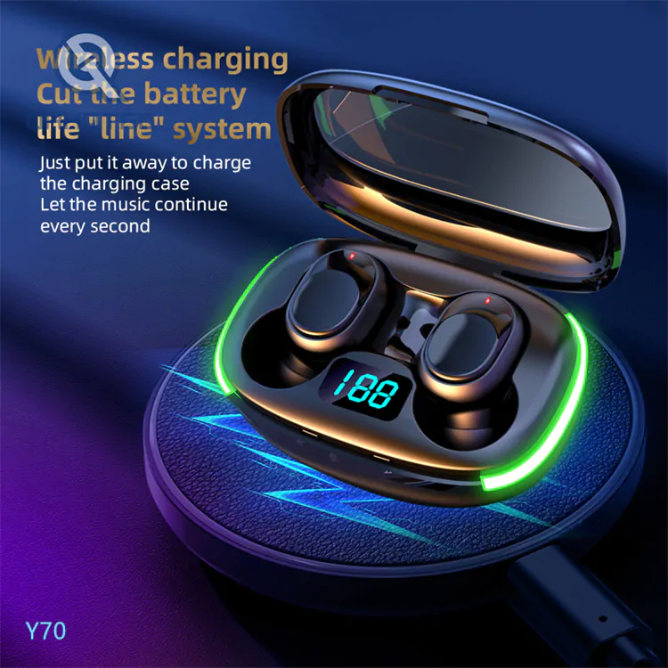 pure black bluetooth earphones