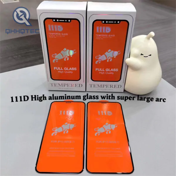 111d high aluminum large arc cell phone protector glass material