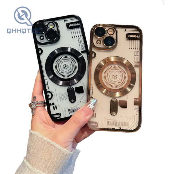 new style electroplating tpu magsafe iphone 15 phone cases