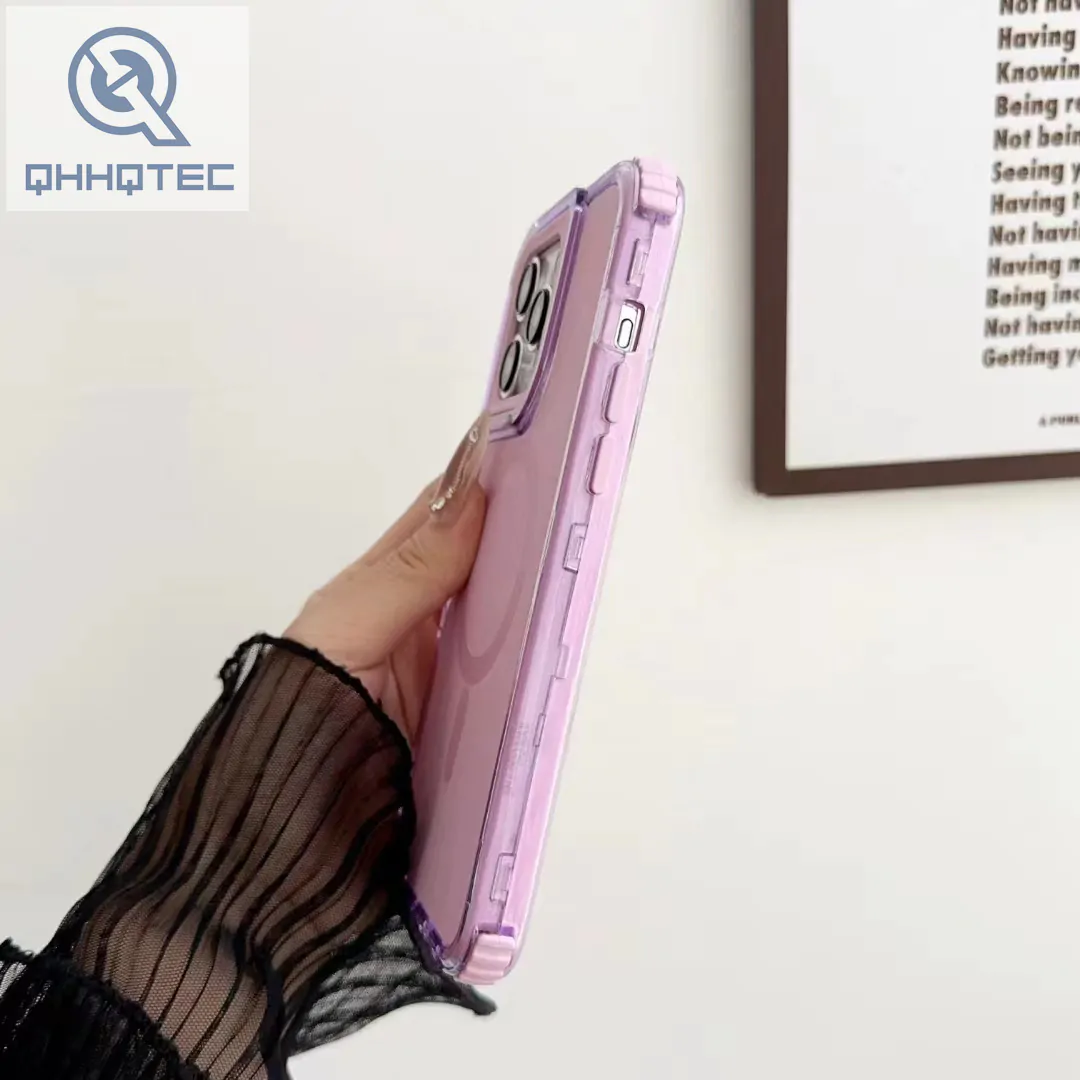 magsafe 3 in 1 pure color phone case