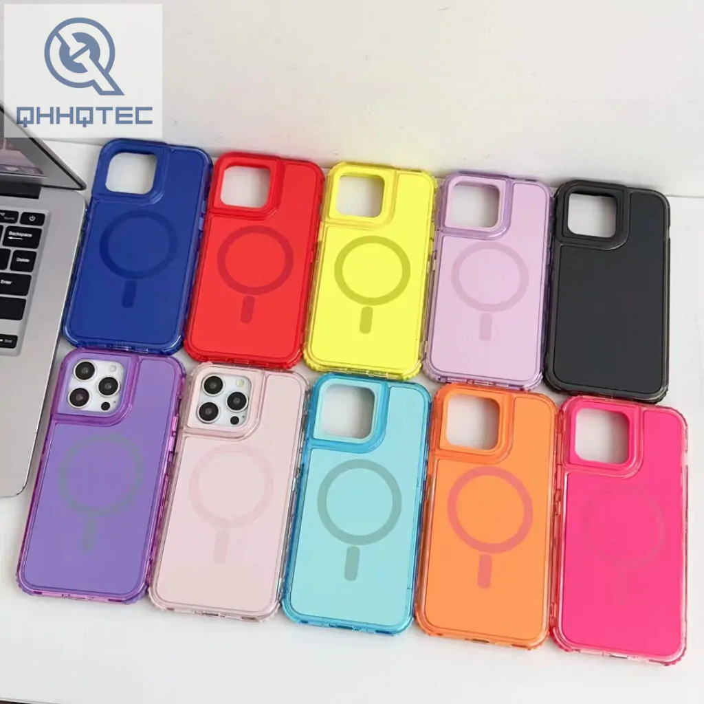 magsafe 3 in 1 pure color phone case