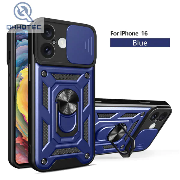 mechanical style iphone 16 case with bracket