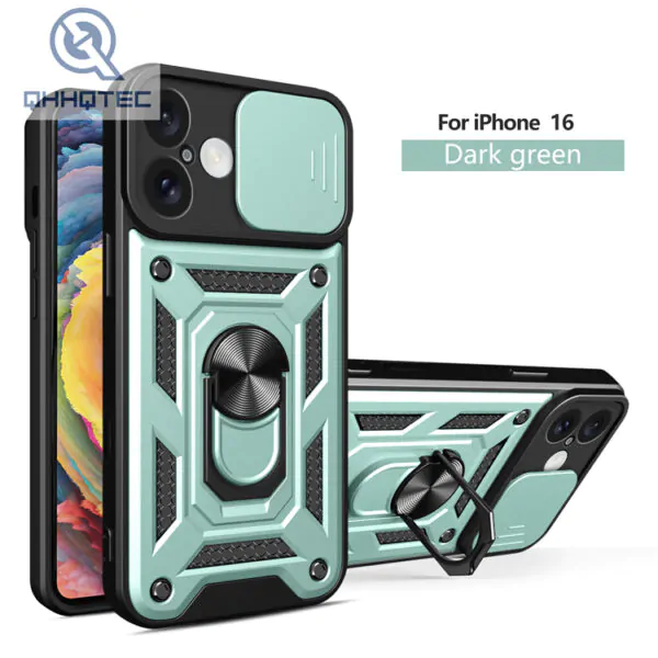 mechanical style iphone 16 case with bracket