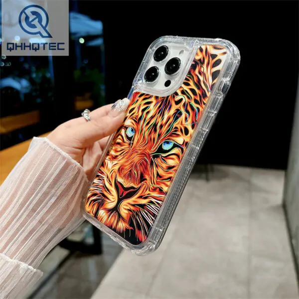 3 in 1 pure color phone case with butterfly bracket (复制)