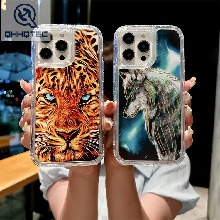 3 in 1 pure color phone case with butterfly bracket (复制)