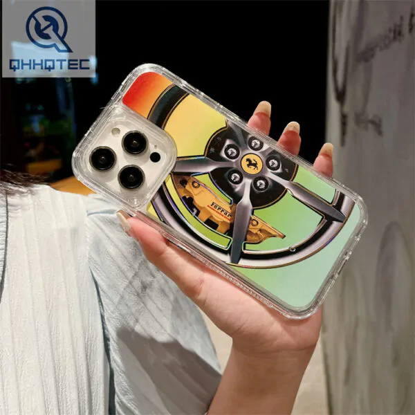 super cool pattern phone case 3 in 1 design tpu+pc material