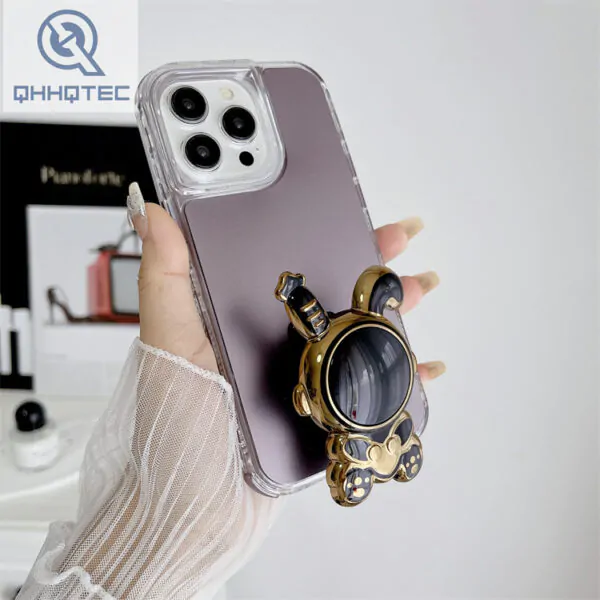 bunny phone case three in one design tpu+pc material