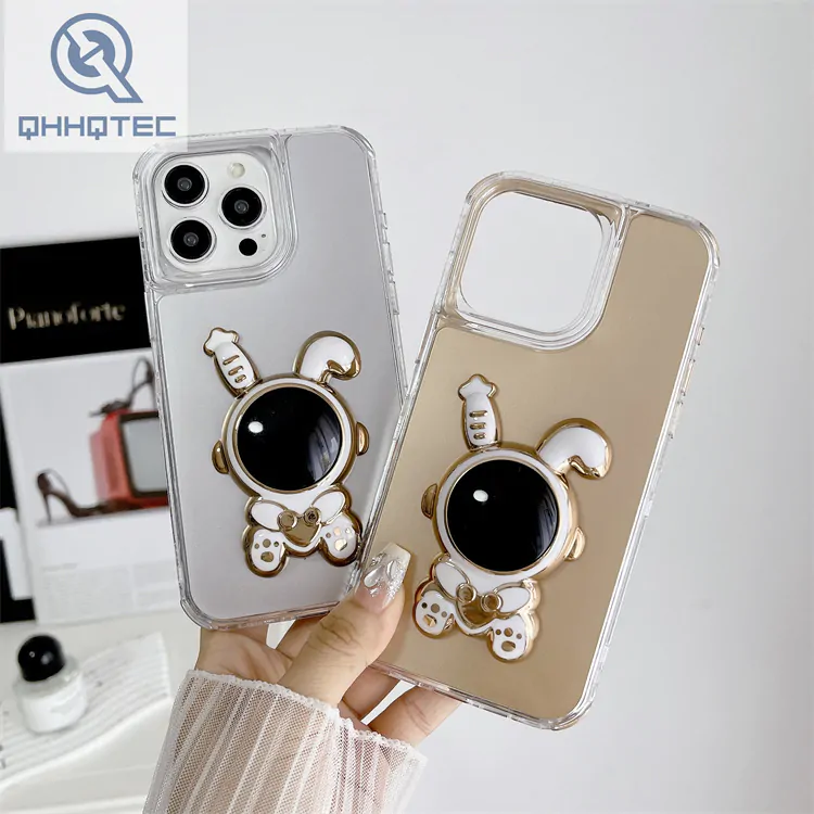 3d astronaut bunny 3 in 1 design phone case