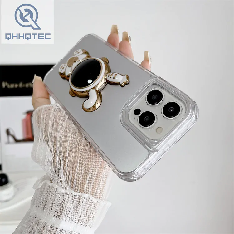 3d astronaut bunny 3 in 1 design phone case