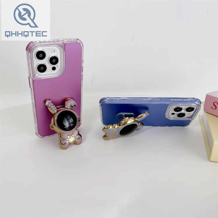 3d astronaut bunny 3 in 1 design phone case