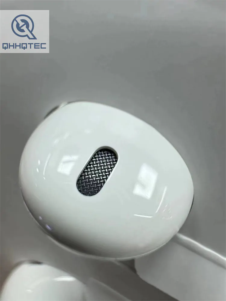 white wired headphone round hole earpods headphone plug (复制)