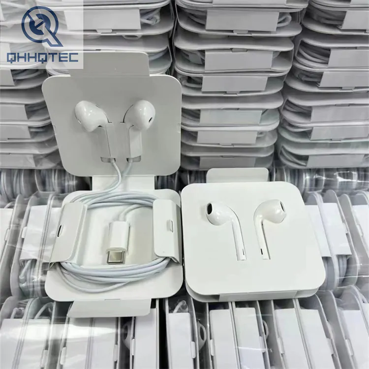 7g wire tpe for iphone 15 support customized wired headset white style (复制)